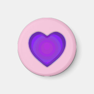 Pastel colors & purple hearts beating magnet