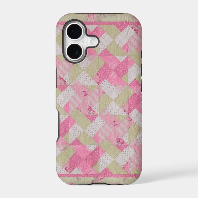 Pastel Colors  Quilt Pattern Iphone Case (Back)