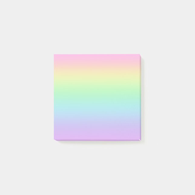 Pastel Colors Rainbow Gradient Notes (Front)