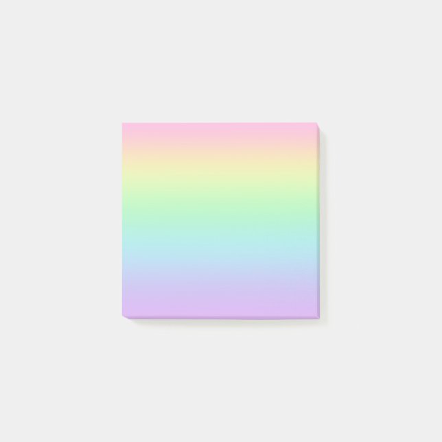 Pastel Colors Rainbow Gradient Notes (Front)
