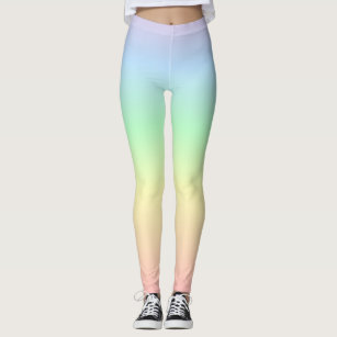 Pastel Rainbow Leggings for Girl, Toddler Baby Yoga Pants, Rainbow