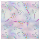 pastel colors scissors pattern fabric