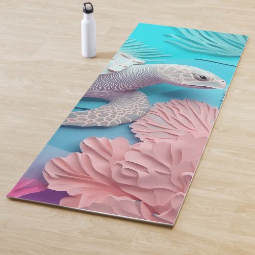 Pastel Colors Sea Turtle  Yoga Mat