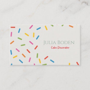 Pastel Colors Sprinkles Business Card