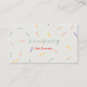 Pastel Colors Sprinkles Business Card