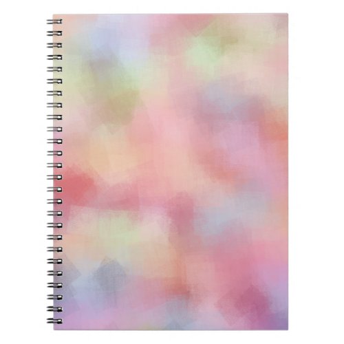 Pastel Colors Template Modern Red Pink Yellow Notebook