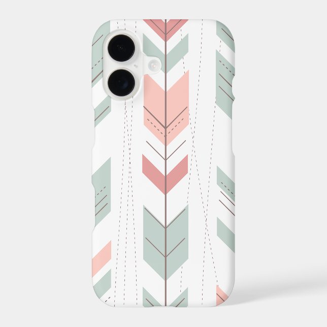 Pastel Colors Tribal Arrows Pattern Iphone Case (Back)