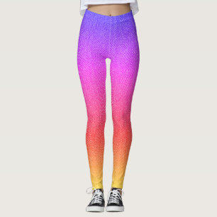 Pastel Colors Tweed Texture Image, ZEA Leggings