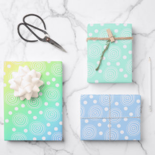 Pastel Colors with Circles Wrapping Paper