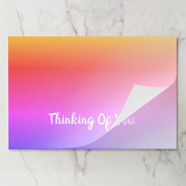 Pastel Colourful Paper Placemat (Folded)