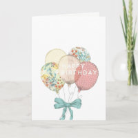 Pastel Colours Birthday Card