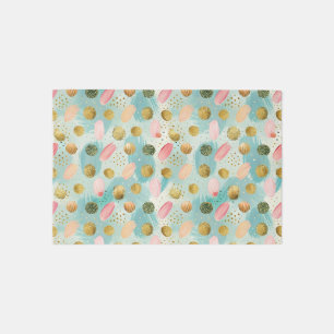 Pastel Confetti Glitter Abstract Pattern (2) Outdoor Rug