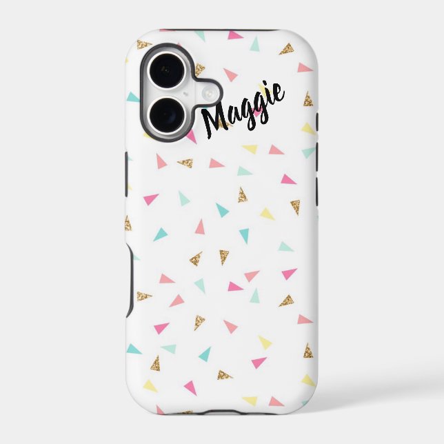 Pastel Confetti Pattern Template Iphone Case (Back)