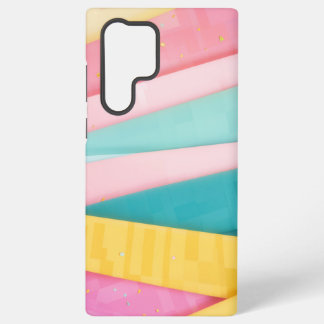 Pastel Confetti Stripes Samsung Galaxy S22 Ultra Case