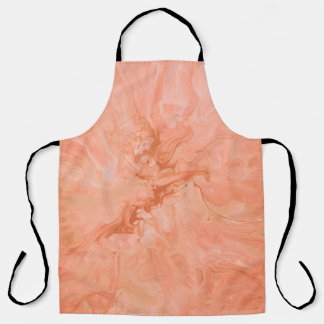 PASTEL CORAL ABSTRACT ILLUSTRATION APRON