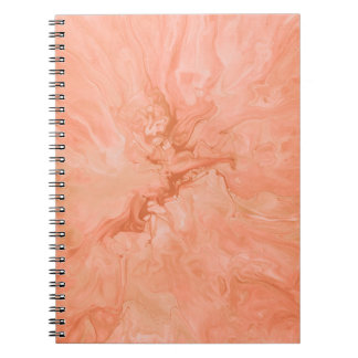 PASTEL CORAL ABSTRACT ILLUSTRATION NOTEBOOK