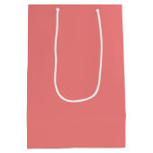 Pastel Coral and Gray Damask Suite for Women Medium Gift Bag (Back)