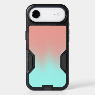 Pastel Coral and Turquoise Stripes iPhone 17 Air Case