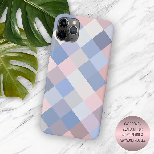 Pastel Coral Blush Pink Violet Blue Pixel Art iPhone 11 Pro Max Case