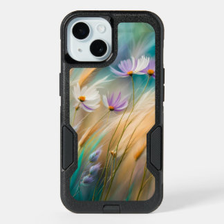 Pastel Cosmos and Grasses, Whispers of Nature iPhone 15 Case