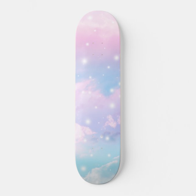 Pastel Cosmos Dream #4 Skateboard (Front)