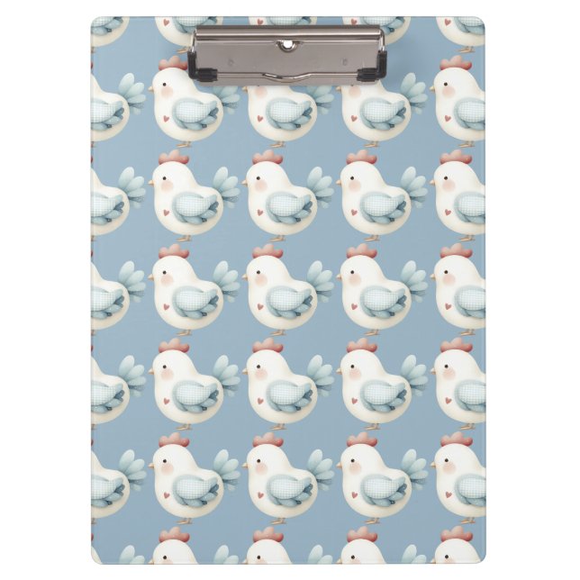 Pastel Cottagecore Chicken Clipboard (Front)