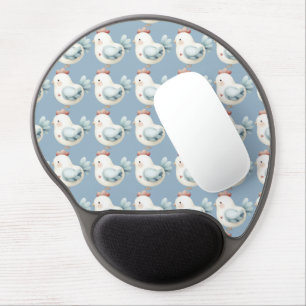 Pastel Cottagecore Chicken Gel Mouse Pad