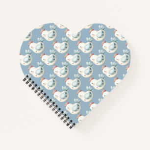 Pastel Cottagecore Chicken Notebook