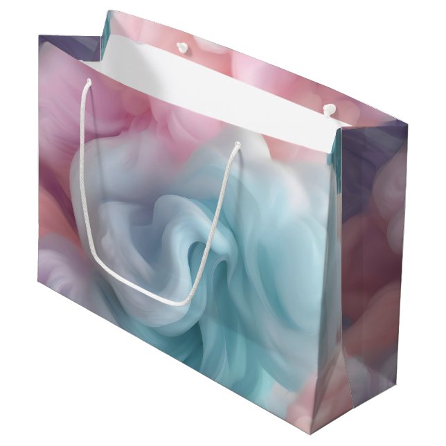 Pastel Cotton Candy Large Gift Bag (Front Angled)
