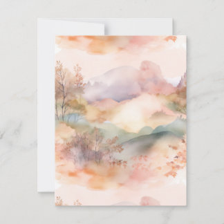 Pastel Countryside Note Card