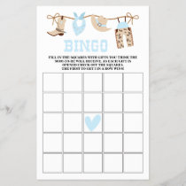 Pastel Cowboy Baby Shower Games Flyer