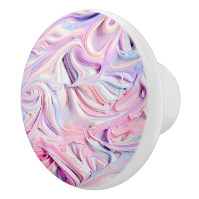 Pastel Creamy Frosting  Ceramic Knob (Right)