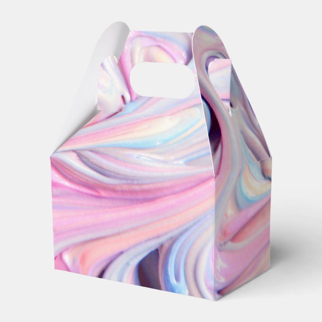 Pastel Creamy Frosting  Favor Boxes (Front Side)