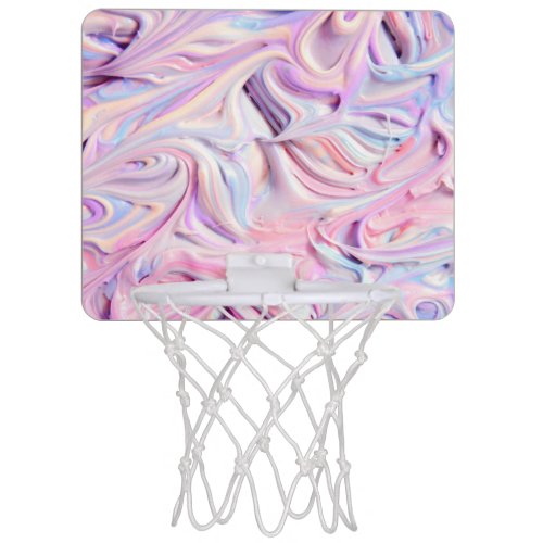 Pastel Creamy Frosting  Mini Basketball Hoop