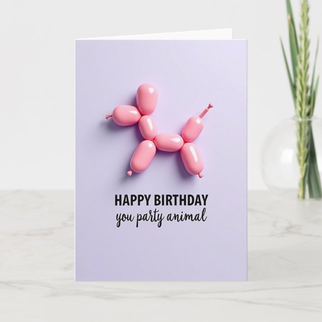 Pastel Creature Birthday Card (Front)