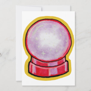 Pastel Crystal Ball Invitation