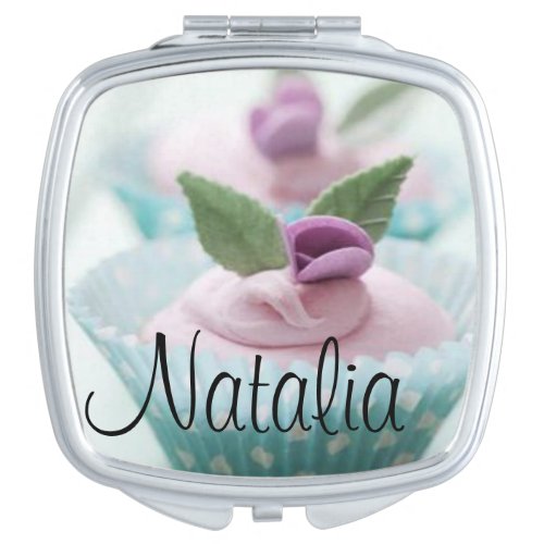 Pastel Cupcake Compact Mirror