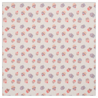 Pastel Cupcake Confetti Party Fabric