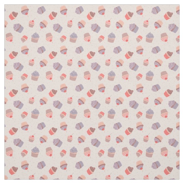 Pastel Cupcake Confetti Party Fabric (Swatch)