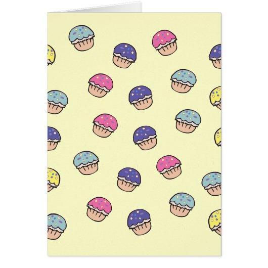Pastel Cupcakes Pattern Cards (Front)