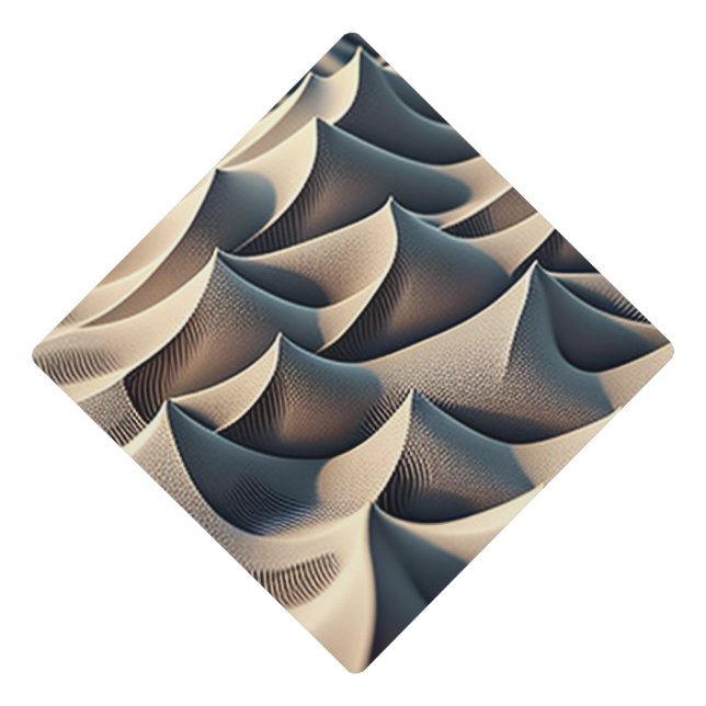 Pastel Currents Graduation Cap Topper (Front)