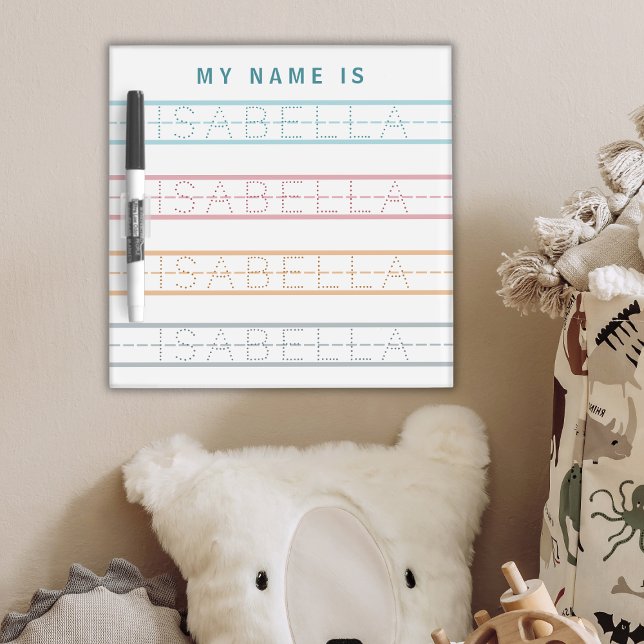 Pastel Custom Kids Name Tracing Writing Practice Dry Erase Board (Pastel Custom Kids Name Tracing Writing Practice Dry Erase Board
)