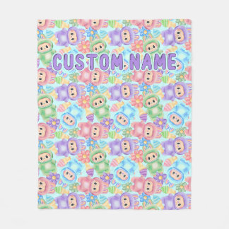 Pastel cute blanket, personalized cozy throw