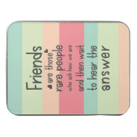 Pastel Cute Friends rare Friendship Quote Stripes Jigsaw Puzzle