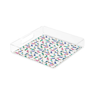 Pastel Dachshund Serving Tray
