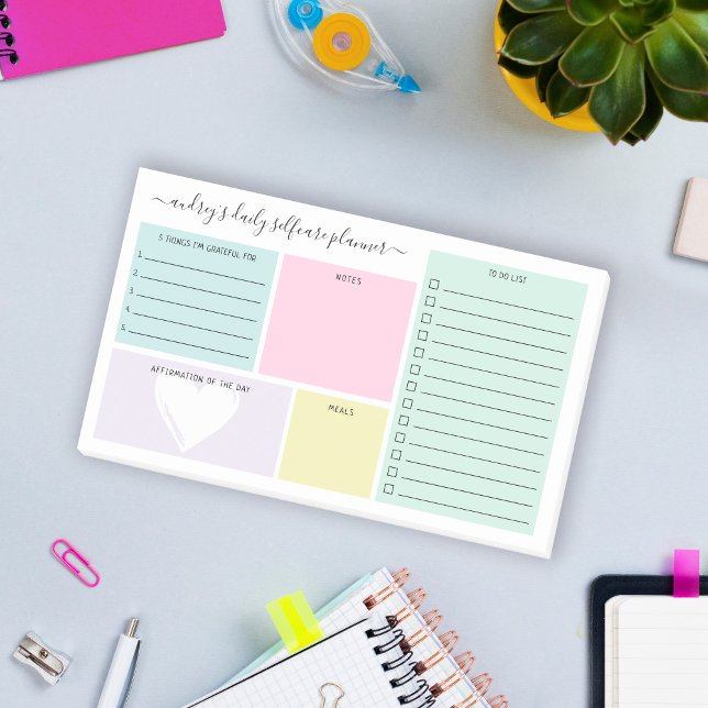 Pastel Daily Selfcare Planner Notes (Creator Uploaded)
