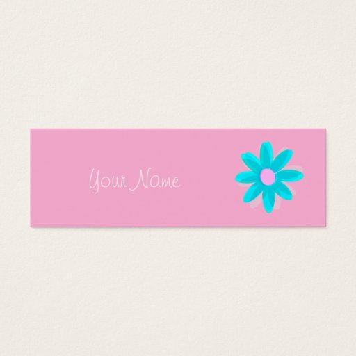 Customizable pastel daisy business card