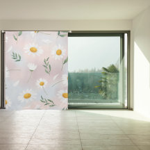 Pastel Daisy Floral Curtain