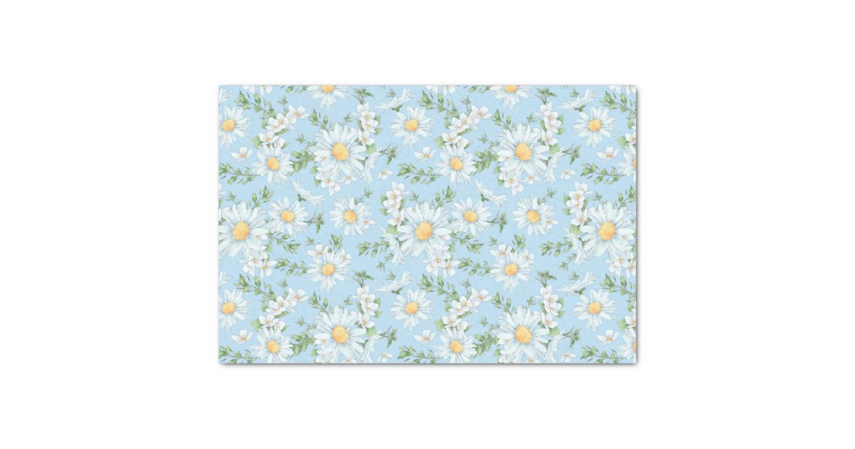 Navy Floral Garden Spring Wrapping Paper