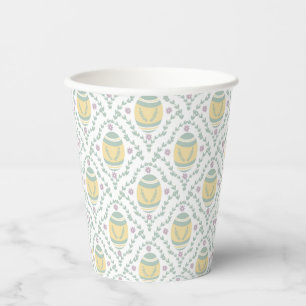 Pastel Damask Easter Eggs Pattern  Paper Cups